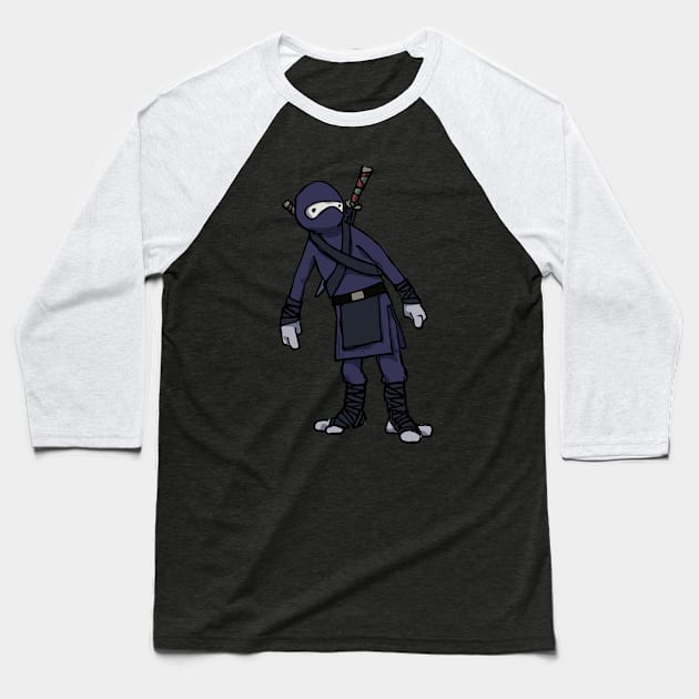 Uh Ninja? Baseball T-Shirt by jacisjake